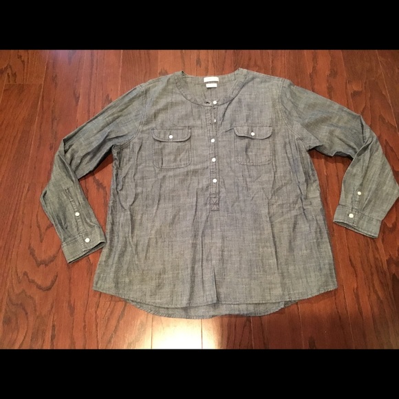Van Heusen Tops - Van Heusen chambray pullover tunic XXL